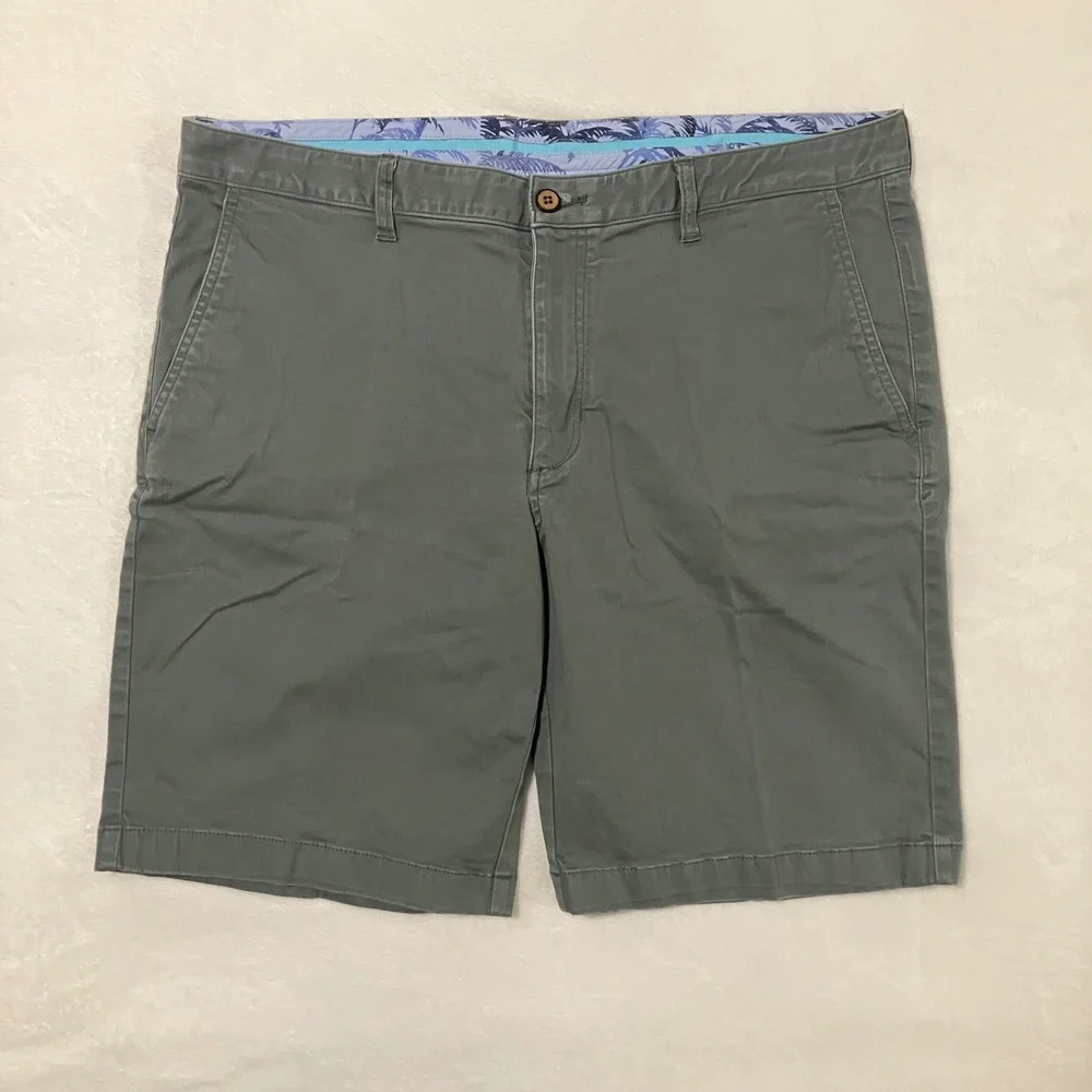 Tommy Bahama Boracay Chino Shorts Men's Size 38 Lot of 3 Flat Front Green Tan